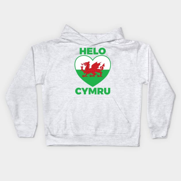 Helo Cymru Kids Hoodie by DPattonPD